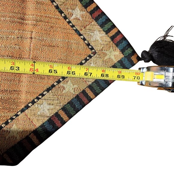 Rooster Tapestry Table Runner Warren Kimble Tassels country farmhouse kitchen - Picture 5 of 6